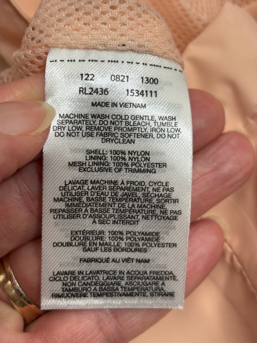 Columbia Women's Arcadia II Rain Jacket Peach Cloud Size S - Picture 4 of 7